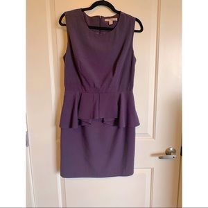Purple Peplum Dress
